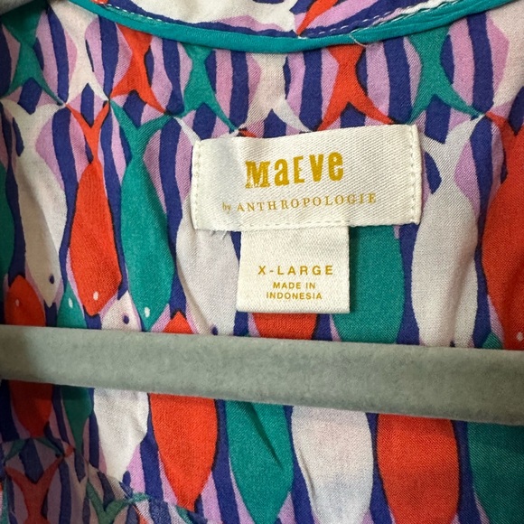 Anthropologie Maeve Bon Voyage Buttondown‎ - Picture 2 of 4
